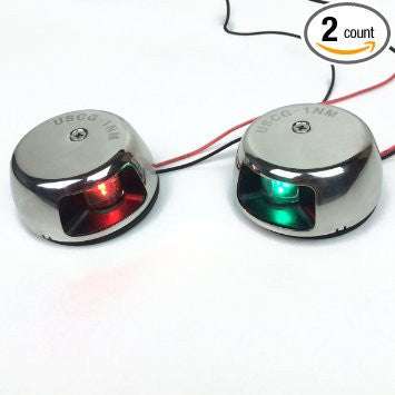 LED Navigation Lights - PontoonBoatTops.com