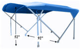 8'x10' Deluxe Frame & Fabric Kit - PontoonBoatTops.com