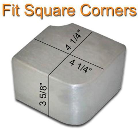 Square Corner Caps for Pontoon Deck - PontoonBoatTops.com